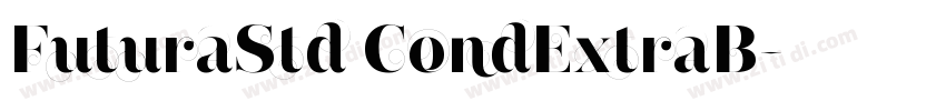 FuturaStd CondExtraB字体转换